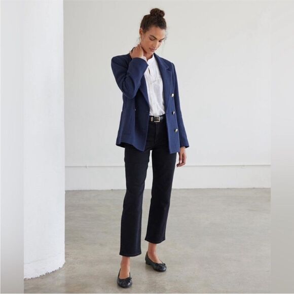 AYR The Frenchie Black Mid Rise Crop Jeans - Picture 1 of 12